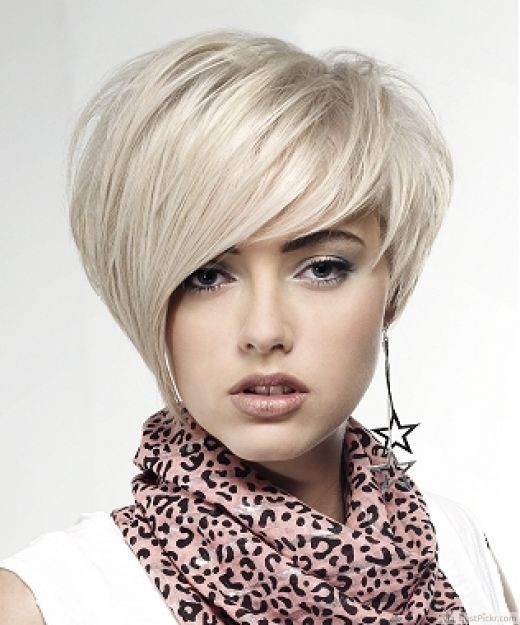 Platinum Blonde Stacked Bob For Mature Women ❥❥❥ http://bestpickr.com/medium-emo-hairstyles
