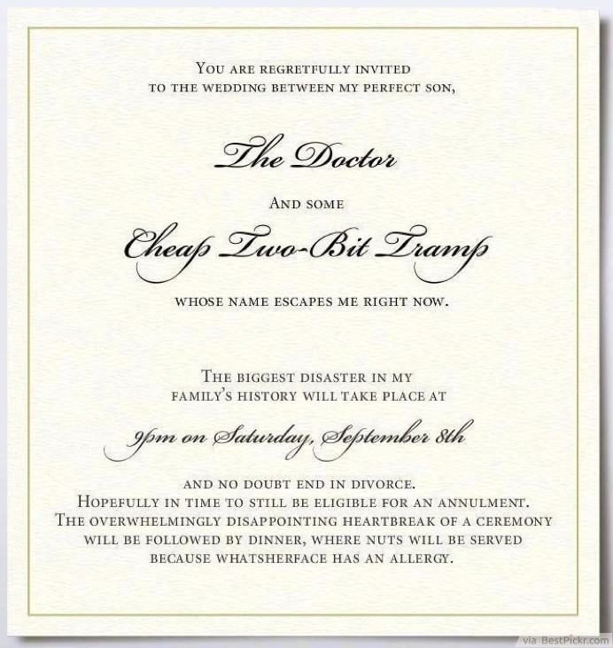 15 Funny Wedding Invitations Cards To Crack Guests Up Bestpickr