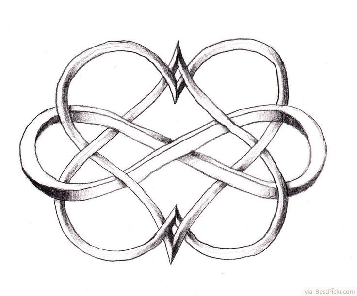 Cool Double Heart Infinity Tattoo Design ❥❥❥ http://bestpickr.com/matching-couples-tattoos