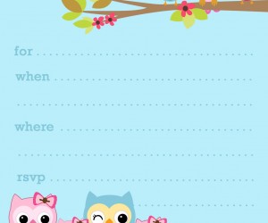 Smart Owl Baby Shower Invitations Printables & Ideas For Kids Party